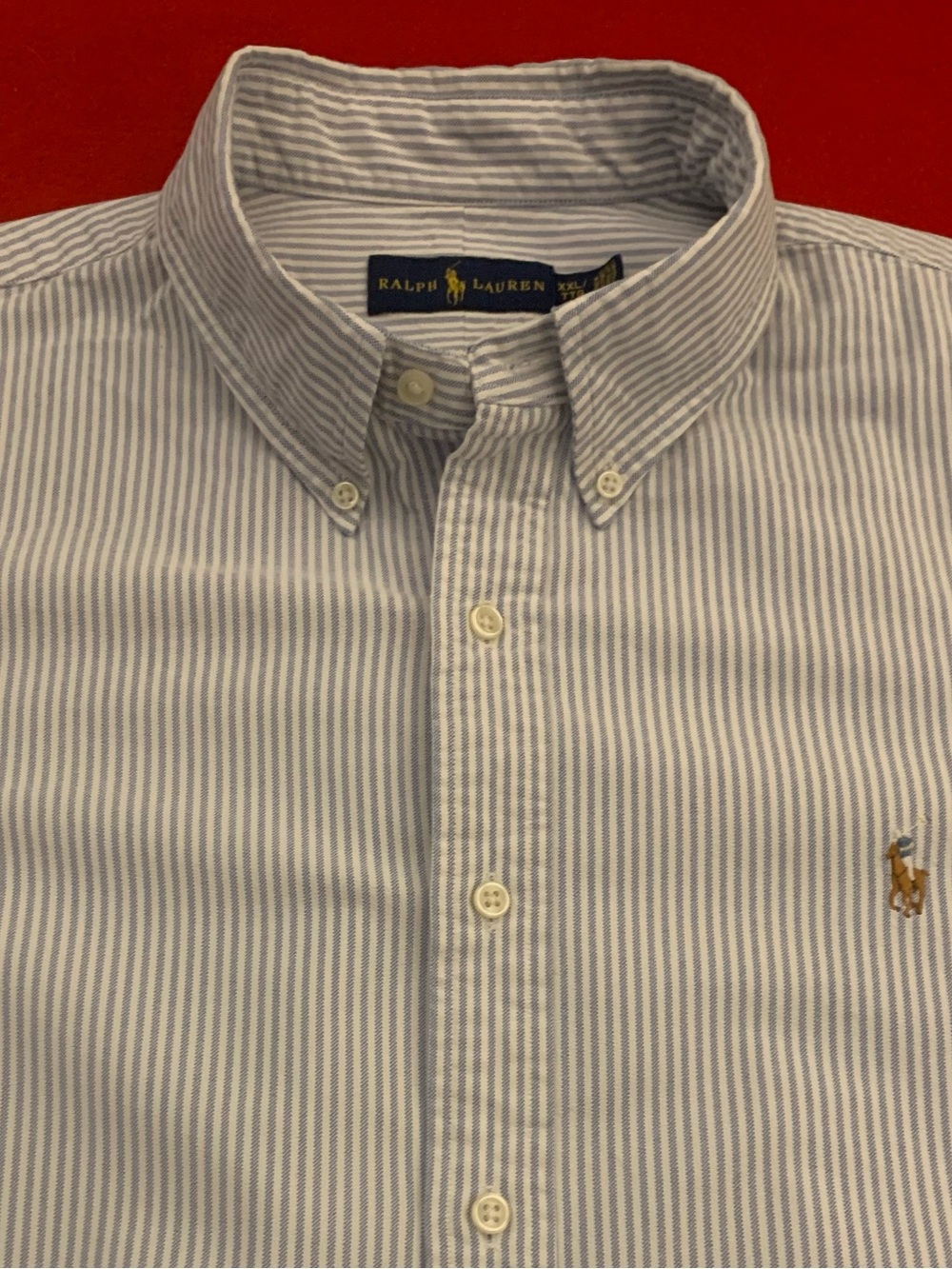 RALPH LAUREN SS All Cotton Pin Striped Shirt